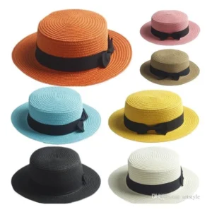 Chapéu Redondo Feminino de Palha Premium – Charme, Elegância e Proteção para os Dias de Sol