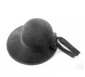 Chapéu De Palha Feminino Moda Praia Com Viseira E Laço Cetim